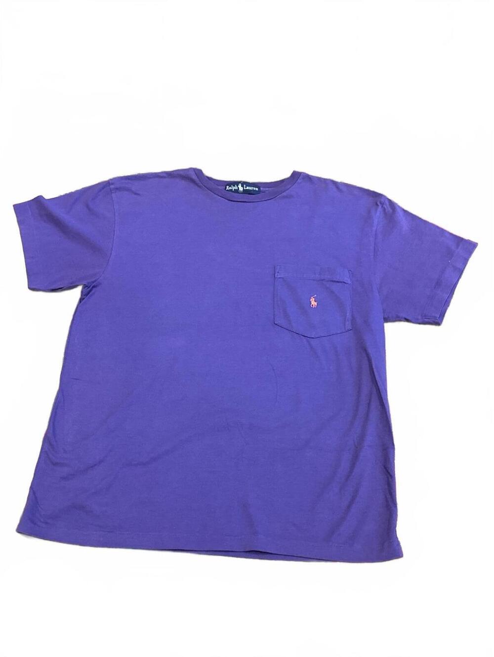 Ralph Lauren Purple Short Sleeve Pocket T-Shirt | Size Medium